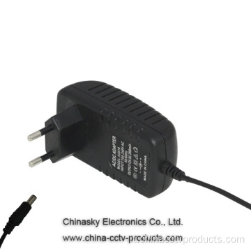 Alimentazione elettrica CCTV 12VDC 2A Commutazione EU Plug